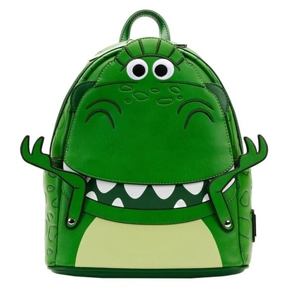 Loungefly Disney Pixar REX NYCC COMIC CON EXCLUSIVE Mini Backpack TOY STORY New - Picture 1 of 14